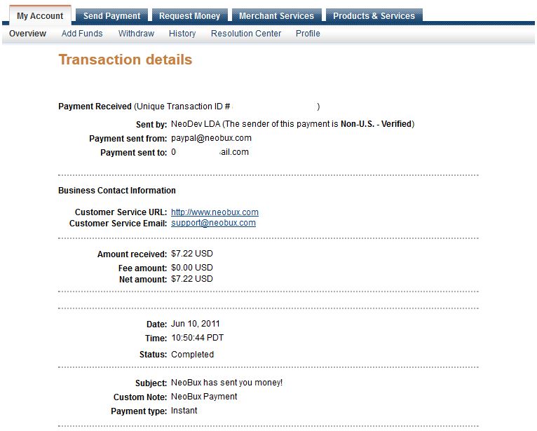Neobux Payment Proof